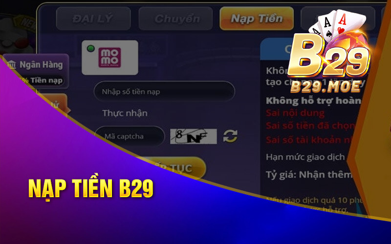 Nạp tiền B29